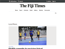 Tablet Screenshot of fijitimes.com.fj