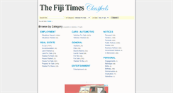 Desktop Screenshot of classifieds.fijitimes.com