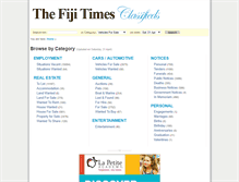 Tablet Screenshot of classifieds.fijitimes.com